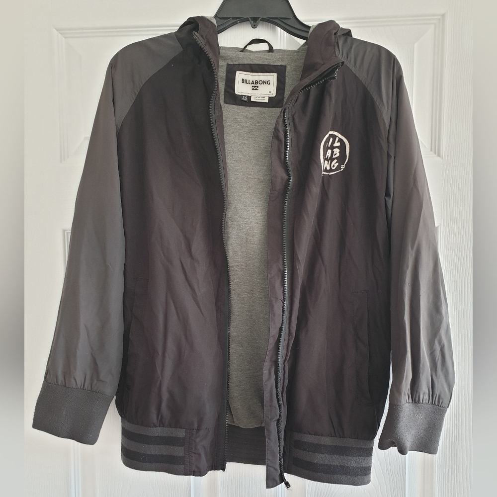 Billabong black windbreaker, size 14
